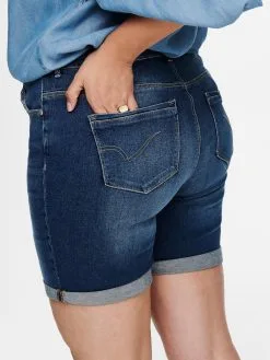 ONLY CARMAKOMA Denim Shorts Slimfit Jeans Laola Dames Blauw -ONLY Elegant winkel 5074983d4196a3850781a0ce8a7d4477
