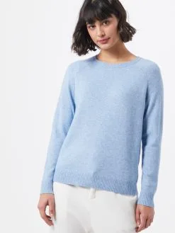 ONLY Fijngebreide Truien Trui Lesly Kings Dames Lichtblauw -ONLY Elegant winkel 50d35af583f5feddc77dc98f994fbe7d