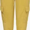 ONLY Cargobroeken Tapered Cargobroek Aris Dames Geel