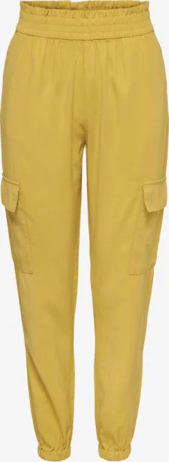 ONLY Cargobroeken Tapered Cargobroek Aris Dames Geel
