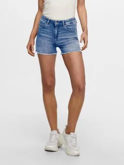 ONLY Denim Shorts Slimfit Jeans Blush Dames Blauw -ONLY Elegant winkel 5172b11a920f443f31cbc087abf0fb6e