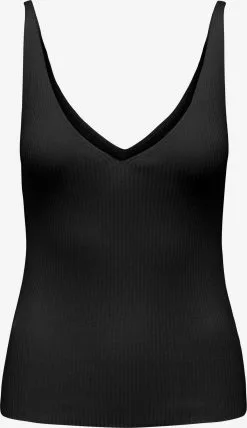 ONLY Tops Gebreide Top Ella Dames Zwart