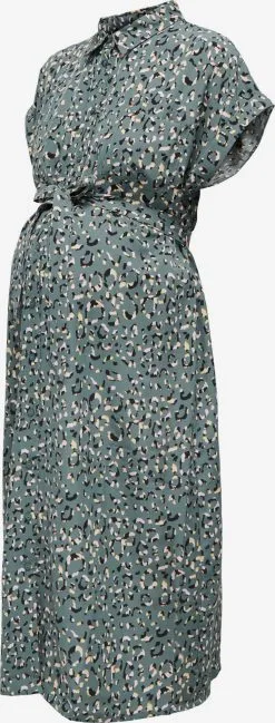 ONLY MATERNITY Blousejurken Blousejurk Dames Groen -ONLY Elegant winkel 51ad5086b4b3c532f76d218c9f4db073