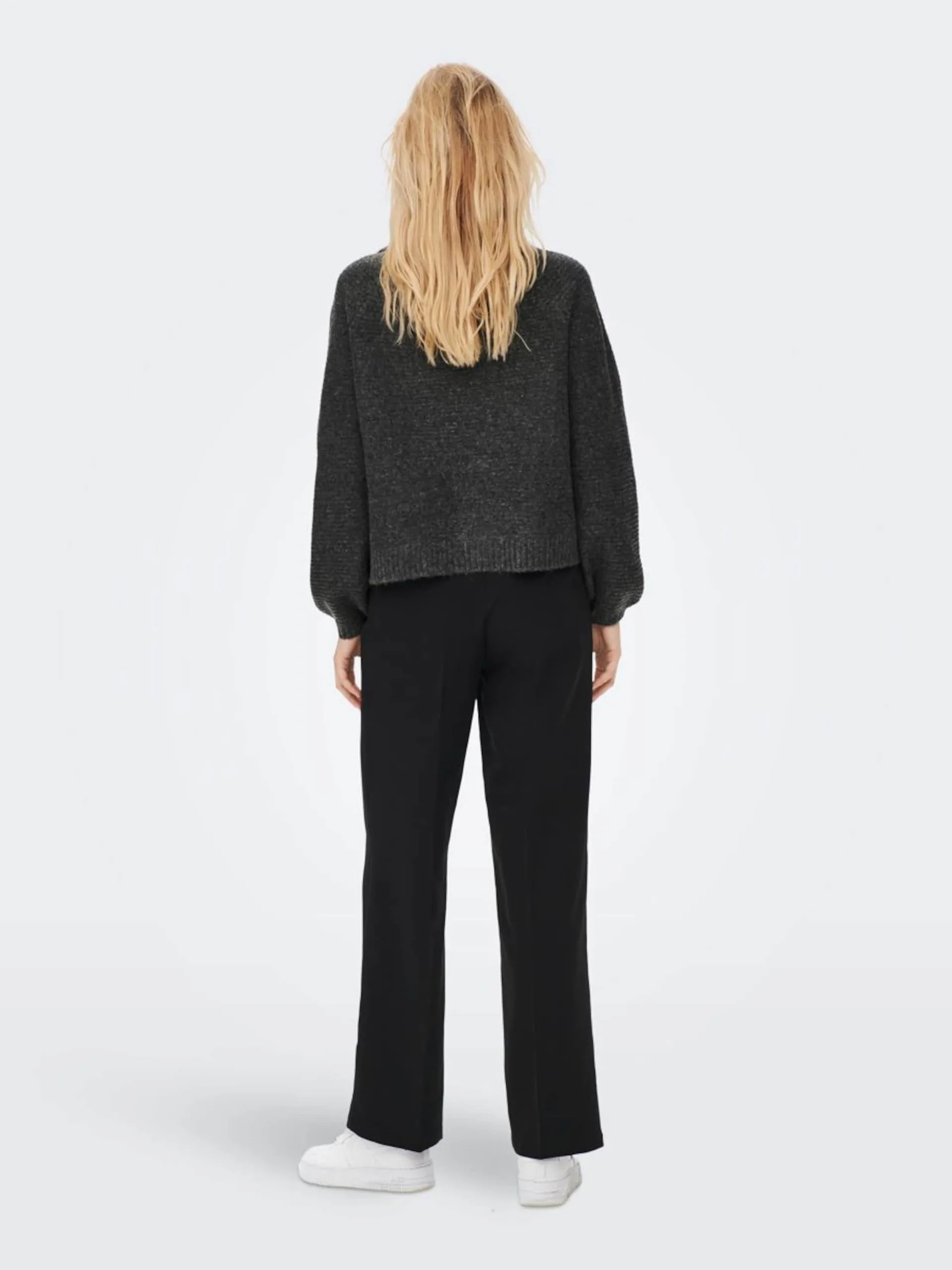 ONLY Coltruien Trui Airy Dames Antraciet 4 ONLY Coltruien Trui Airy Dames Antraciet - Afbeelding 4