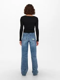 ONLY Longsleeves Shirt Oda Dames Zwart -ONLY Elegant winkel 521352928d25f12ab438a8f7d60cc9a0