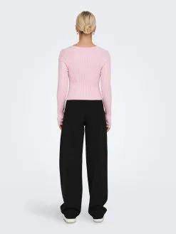 ONLY Fijngebreide Truien Trui Meddi Dames Lichtroze -ONLY Elegant winkel 525353165a55df9ff180f2bd2845b4d9