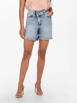 ONLY Denim Shorts Regular Jeans Veneda Dames Blauw -ONLY Elegant winkel 52e999e1908336717769e521d663bb7e