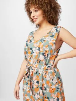 ONLY CARMAKOMA Midi Jurken Jurk Dames Pastelgroen -ONLY Elegant winkel 5367cec5e0d9f075ad4571caafebf7e0