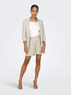 ONLY Shorts Regular Bandplooibroek Kerry Dames Beige -ONLY Elegant winkel 538497d63d33561fa47a394f004ce04d