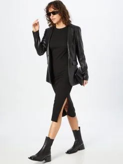 ONLY Midi Jurken Jurk NILLA Dames Zwart -ONLY Elegant winkel 53f01ccef533bd7e1af1fcfed5d0854f