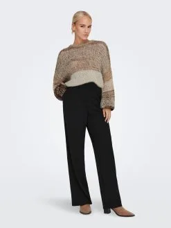 ONLY Fijngebreide Truien Trui Almira Dames Bruin / Lichtbruin / Donkerbruin -ONLY Elegant winkel 5414cdb6a046c4692a875a2c1c34bbb9