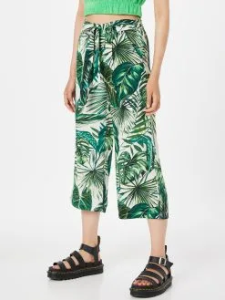 ONLY Culottes Wide Leg Bandplooibroek NOVA Dames Lichtgroen / Donkergroen -ONLY Elegant winkel 5466ad43ae68e2c2f5e60463093119d4