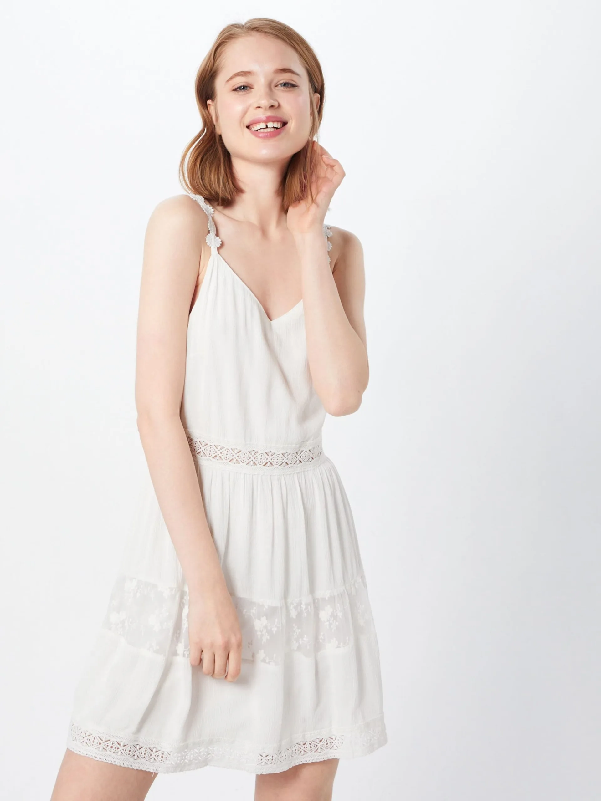 ONLY Zomerjurken Zomerjurk OnlKARMEN Anne AS/L WVN Dames Wit 3 ONLY Zomerjurken Zomerjurk OnlKARMEN Anne AS/L WVN Dames Wit - Afbeelding 3