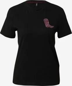 ONLY T-shirts Shirt KITA Dames Zwart