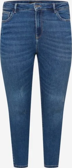 ONLY CARMAKOMA Jeans Skinny Jeans Dames Blauw