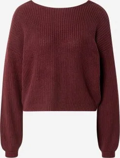 ONLY Fijngebreide Truien Trui Xenia Dames Wijnrood