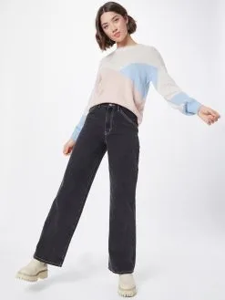 ONLY Fijngebreide Truien Trui NICCI Dames Beige -ONLY Elegant winkel 563aa15e35bbf86002d3fbd12b921259