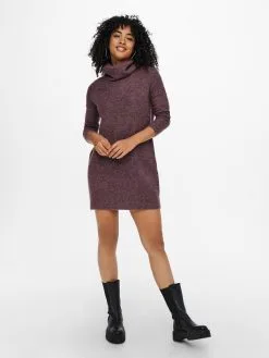 ONLY Gebreide Jurken Gebreide Jurk JANA Dames Oudroze -ONLY Elegant winkel 567552e65fa221ec88eda69911fff4dd