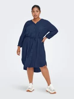 ONLY CARMAKOMA Blousejurken Blousejurk Dames Marine 12 ONLY CARMAKOMA Blousejurken Blousejurk Dames Marine -ONLY Elegant winkel 5702b6661ac2d53dda0774c576d188bf