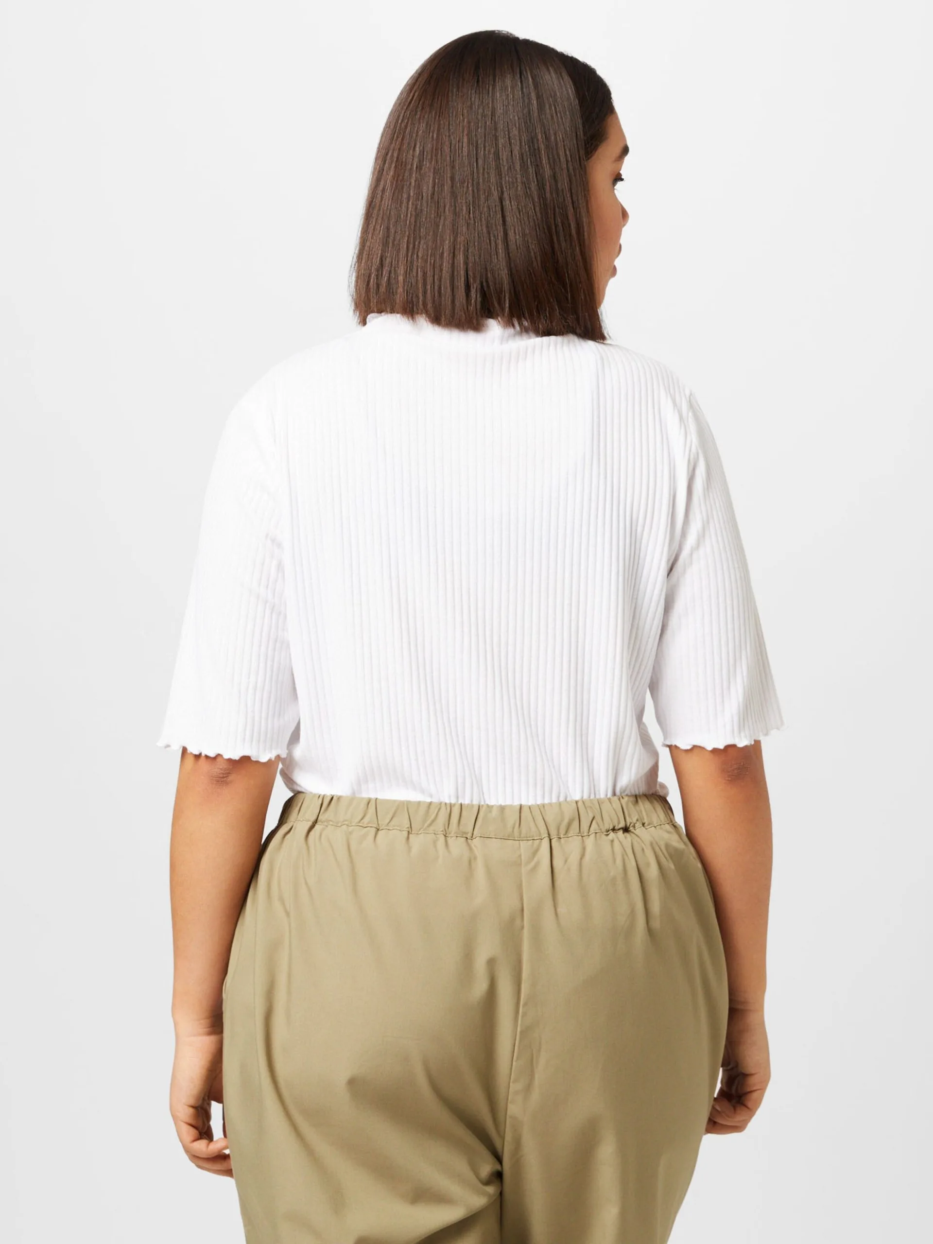 ONLY CARMAKOMA T-shirts Shirt Dames Wit 3 ONLY CARMAKOMA T-shirts Shirt Dames Wit - Afbeelding 3