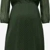 ONLY MATERNITY Mini Jurken Jurk Mama Dames Donkergroen