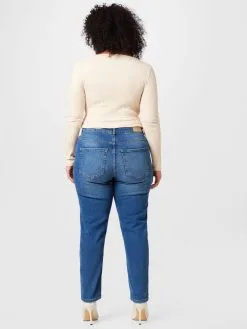 ONLY CARMAKOMA Boyfriend Tapered Jeans Dames Blauw 7 ONLY CARMAKOMA Boyfriend Tapered Jeans Dames Blauw -ONLY Elegant winkel 57d49f1c072dc57f0786615e513637b6