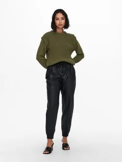 ONLY Basic Truien Trui Birch Dames Olijfgroen -ONLY Elegant winkel 583b4b1d8bcc31844ed0e99d0d7c5624