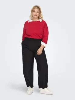 ONLY CARMAKOMA Basic Truien Trui Dames Rood -ONLY Elegant winkel 584759728587542bca023e07de565cef