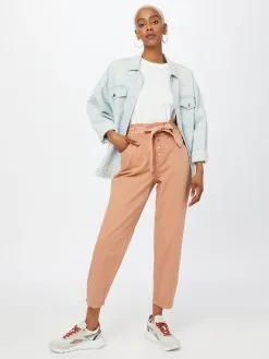 ONLY Pantalons Tapered Broek Ova Dames Camel -ONLY Elegant winkel 586bbf3e20a39c3ea0d7893e81b9dec9