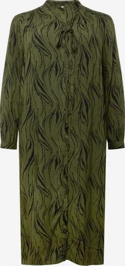 ONLY CARMAKOMA Blousejurken Blousejurk BANNI Dames Olijfgroen