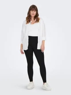 ONLY CARMAKOMA Broeken Skinny Leggings Tay Dames Zwart -ONLY Elegant winkel 599091654a51e0eb6ebc2c3f086b6a49