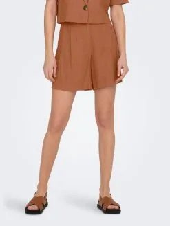 ONLY Shorts Regular Broek Dames Cognac -ONLY Elegant winkel 599edbc21f39dadf99253bcb0fbc0877