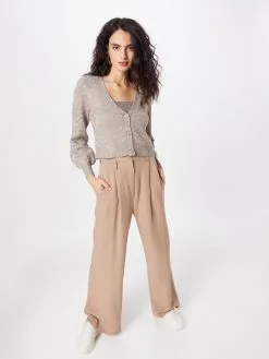 ONLY Vesten Gebreid Vest Dames Taupe / Greige -ONLY Elegant winkel 59bb2d5d0f4c61e372f877193ec3d9d8