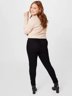 ONLY CARMAKOMA Jeans Slimfit Jeans Dames Zwart -ONLY Elegant winkel 5acd6974d04aaef2abef0e1bba4b1980