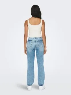 ONLY Tops Gebreide Top MIRI Dames Wit -ONLY Elegant winkel 5b598f21d37d9921d14463d02dedb808