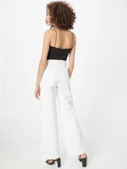ONLY Wide Leg Wide Leg Jeans HOPE Dames Wit -ONLY Elegant winkel 5b6d68850af288121adba74a4f1719c5