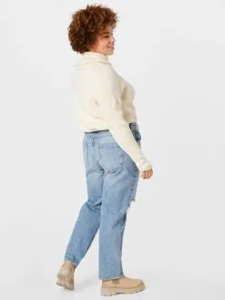 ONLY CARMAKOMA Mom Jeans Loosefit Jeans Robyn Dames Blauw -ONLY Elegant winkel 5ba838cba7474882a84b352d85f82523