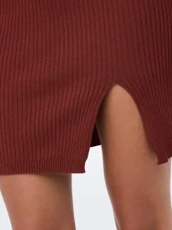 ONLY Gebreide Jurken Gebreide Jurk Dames Karmijnrood -ONLY Elegant winkel 5bd888b2d1a36cf7db426e795a420fa2