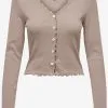 ONLY Vesten Gebreid Vest Laila Dames Cappuccino