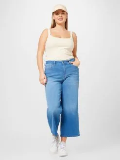 ONLY CARMAKOMA Bootcut Flared Jeans ADISON Dames Blauw -ONLY Elegant winkel 5c2a4de5ece5c1e4974a909e9d5dd761