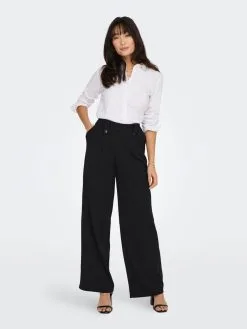 ONLY Bandplooibroeken Loosefit Bandplooibroek Dames Zwart -ONLY Elegant winkel 5c4a7d69f5231a60013285ca412a55b5
