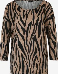 ONLY Shirts Met 3/4 Mouw Shirt ELCOS Dames Donkerbeige