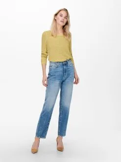 ONLY Basic Truien Trui Geena Dames Mosterd -ONLY Elegant winkel 5c862a0ff15d86acfa9a10426bbefdee