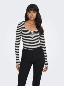 ONLY Longsleeves Shirt FIFI Dames Zwart -ONLY Elegant winkel 5d020e7e18d9925cc384bb50c03f25df