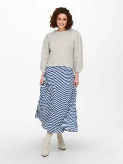 ONLY Fijngebreide Truien Trui Dames Grijs -ONLY Elegant winkel 5d10045443551a7d069ed74861855755