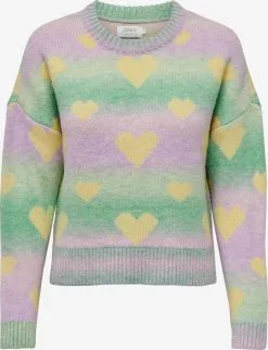 ONLY Fijngebreide Truien Trui AIDA Dames Groen / Jade Groen