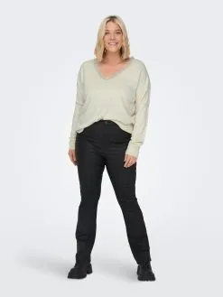 ONLY CARMAKOMA Fijngebreide Truien Trui Sunny Dames Wolwit -ONLY Elegant winkel 5efc0ab72d57fbc29aa9114bfa7ae407