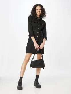 ONLY Blousejurken Blousejurk MONICA Dames Zwart -ONLY Elegant winkel 5f95c47ce57891d9db7e0cda14448418