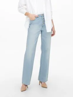 ONLY Wide Leg Wide Leg Jeans Molly Dames Lichtblauw -ONLY Elegant winkel 5fcfa2b2495fa10eedbf1d2c1c48ed33