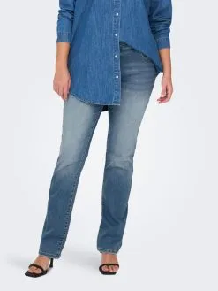 ONLY CARMAKOMA Jeans Slimfit Jeans ALICIA Dames Blauw -ONLY Elegant winkel 5ffddc3001bebdfdd036b1d1de8cd965
